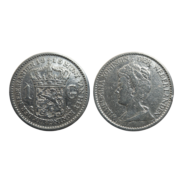 1 Gulden 1916 Seahorse Wilhelmina KM# 148, Scholt I# 818, itemnumber: W5026