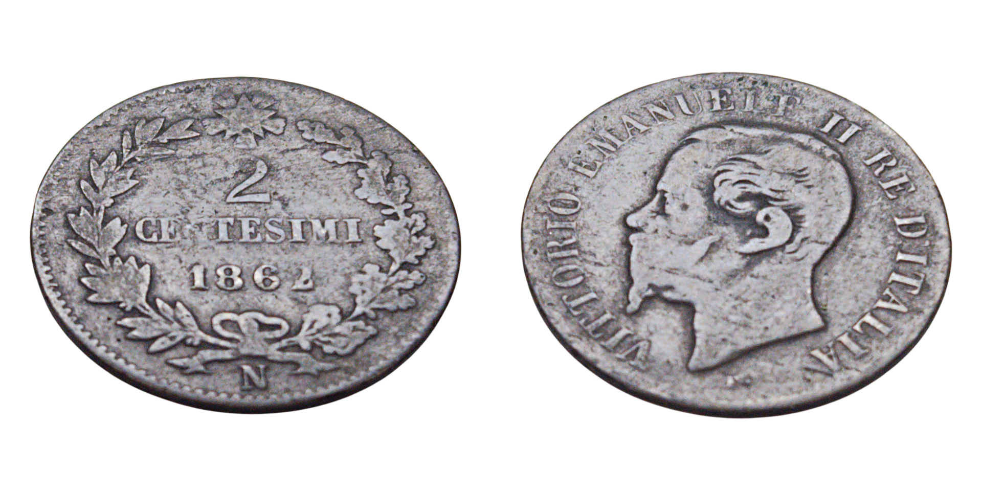 2 Centesimi 1862 N - Victor Emmanuel II Ref: KM# 2.2, itemnumber: W5034