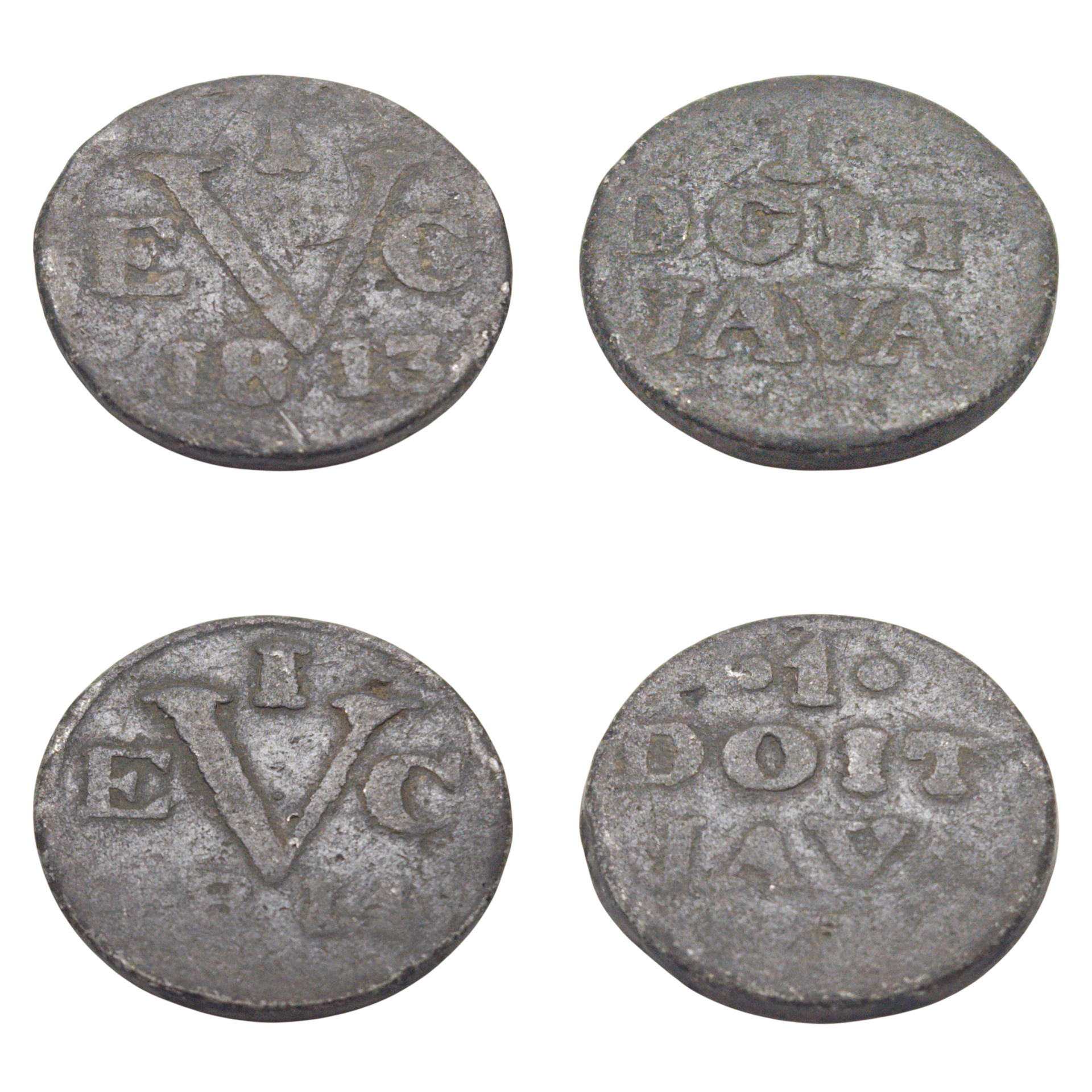 Netherlands Indies. Duit 1813 & 1814 VOC, 1 DOIT JAVA, itemnumber: W5040