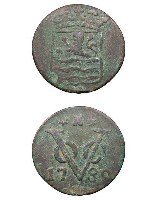 Netherlands East Indies (1601-1949) 1 Duit 1789 Kabelrand !Rare! Zeeland Ref: KM# 152, Passon 16.13, itemnumber: W5122
