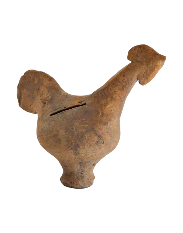 Authentic 15th-Century Majapahit Terracotta Bird Bank – Intact with Original Chinese Cash Coins, itemnumber: W5125