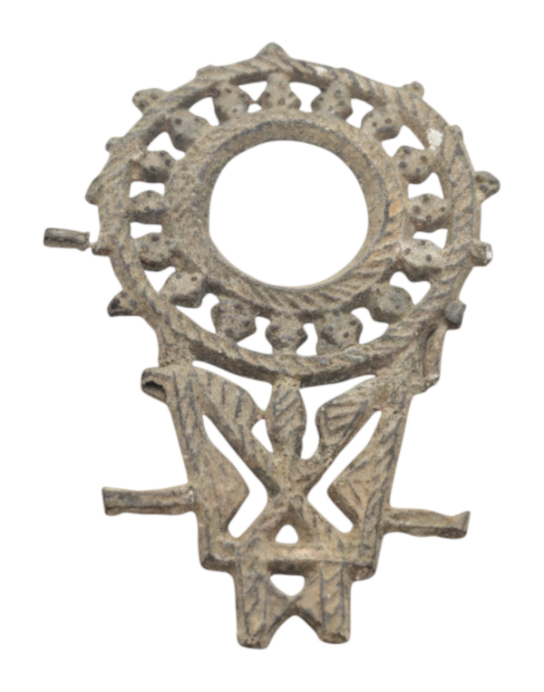 Rare Majapahit Votive Amulet: 'The Union of Sun and Lotus' archaeological find from the 13th - 16th century Majapahit Empire, itemnumber: W5139