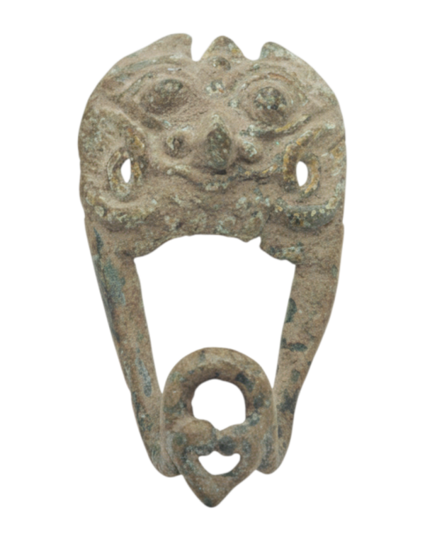 Exquisite Majapahit Bronze ceremonial artifact Kala Amulet: 'The Guardian Spirit'. Indonesia (13th - 16th Century)., itemnumber: W5140