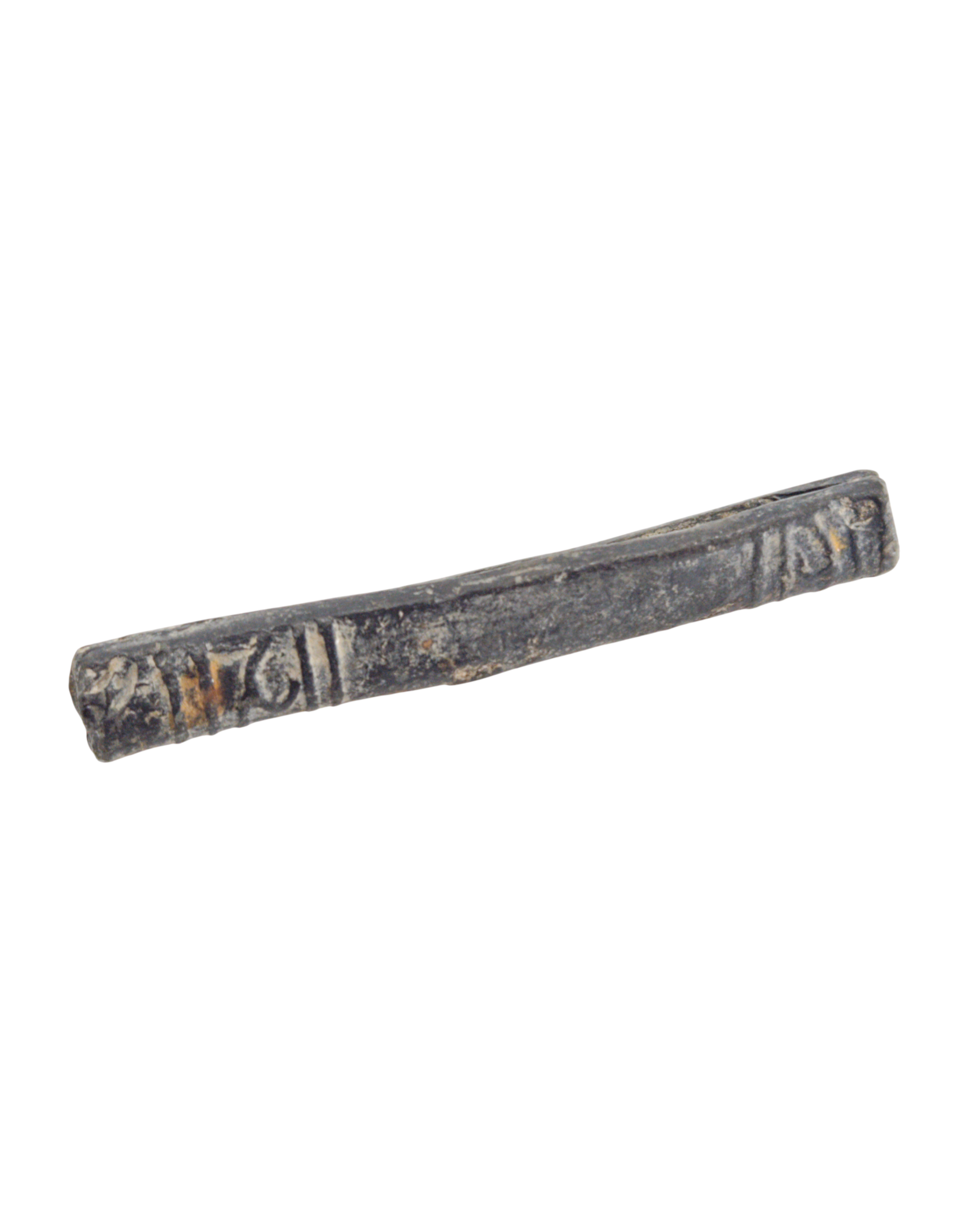 A distinctive, hollow-cast Majapahit "Canoe" Ingot: a trade bar from the Majapahit Empire era, Java/Sumatra (13th - 16th Century)., itemnumber: W5152