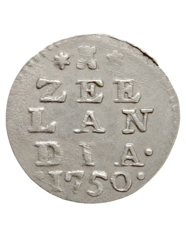 Netherlands › Dutch Republic › Zeeland 2 Stuivers 1750 "Double Wapenstuiver" Ref: KM# 59, Ver# 94.7, itemnumber: W5191