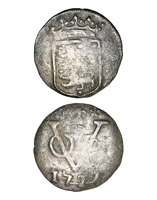 Netherlands East Indies (1601-1949) 1 Duit 1792 overdate 1772, West Friesland, itemnumber: W5227