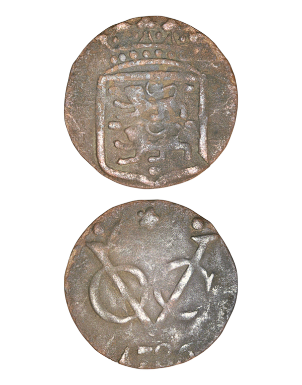 Netherlands East Indies (1601-1949) 1 Duit 1786 (overdate 1785?), West Friesland , itemnumber: W5229