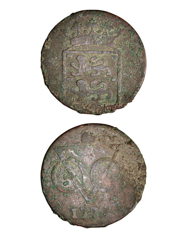 Netherlands East Indies (1601-1949) 1 Duit 1772, West Friesland, itemnumber: W5240