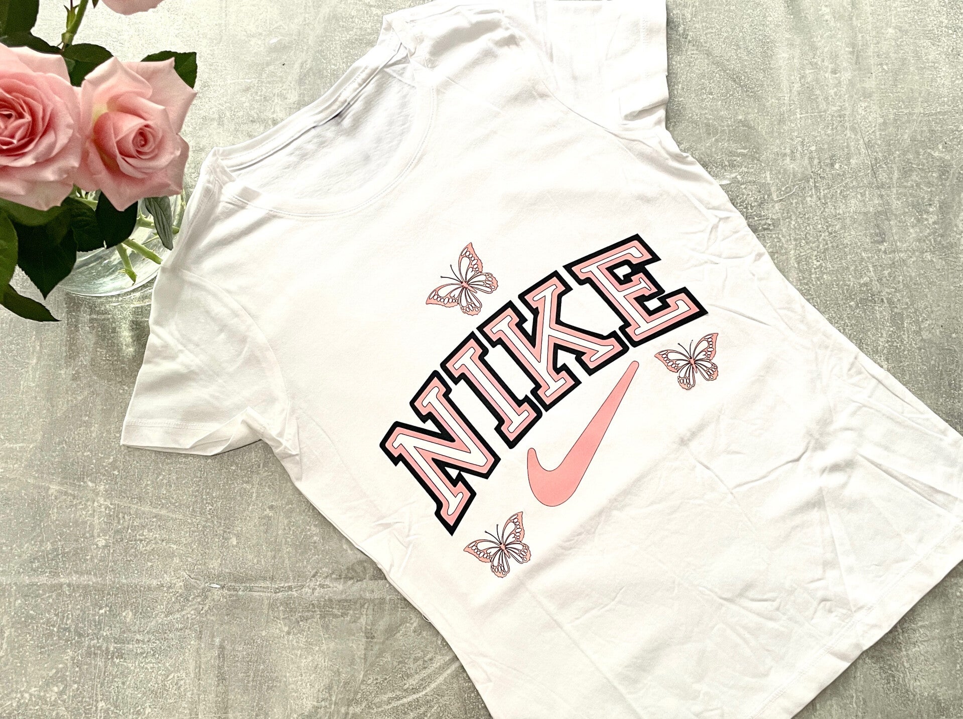 T-shirt met Vlinderprint