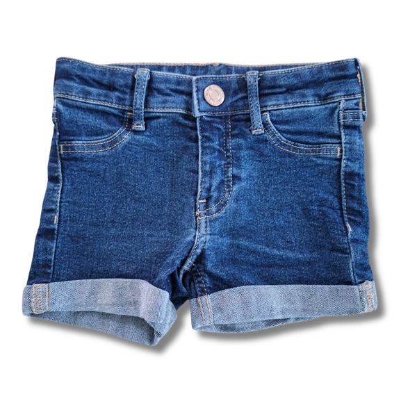 H&M Jeansshort blauw 92 - 12a0110
