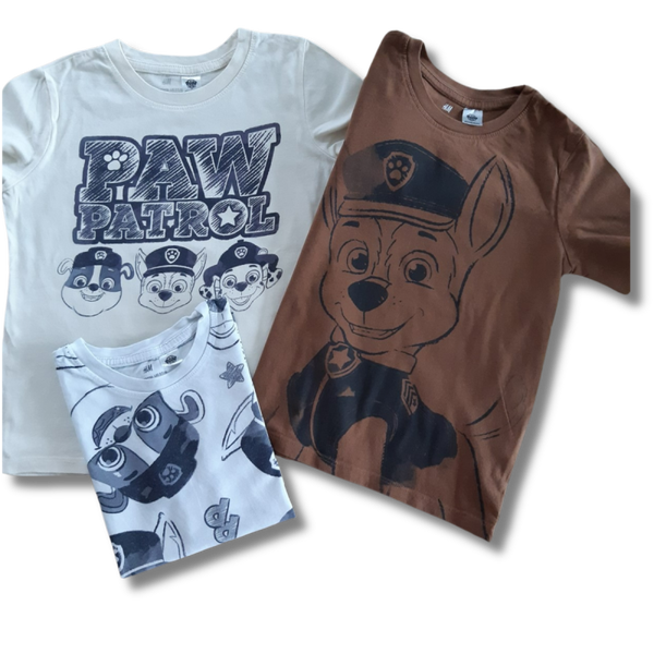 H&M 3 T-shirts Paw Patrol 110/116 - 280106