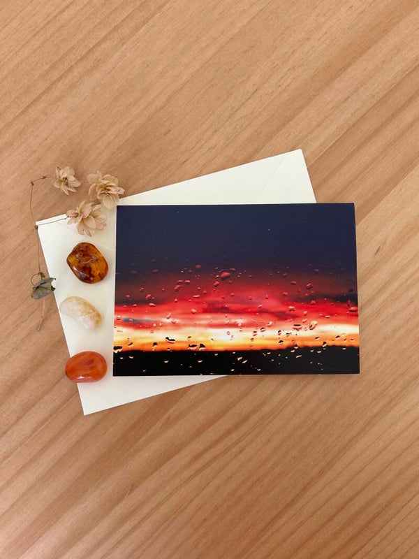 Regenleuchten Postkarte