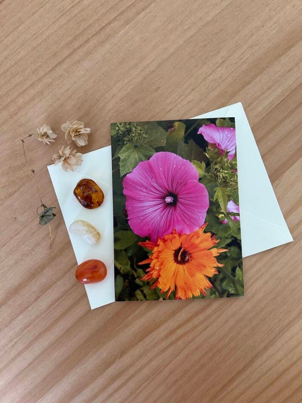 Blütenpoesie Postkarte