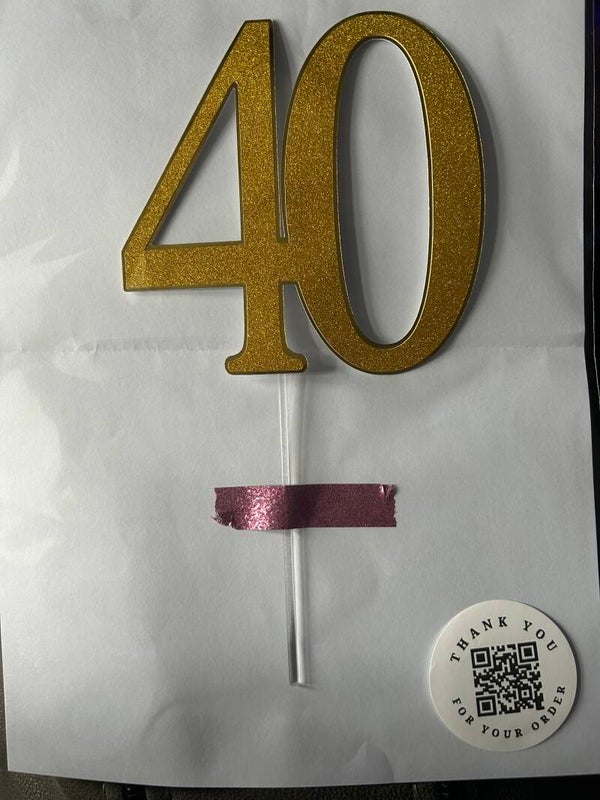 Number Cake Topper