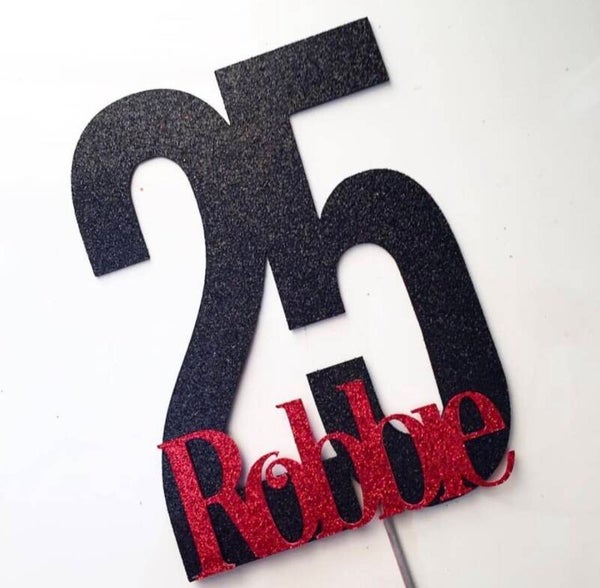 Card Stock Cake Toppers