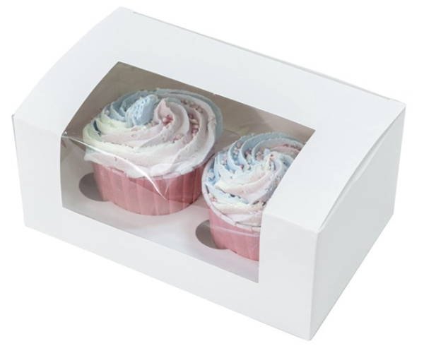 White Hole Window Cupcake Box