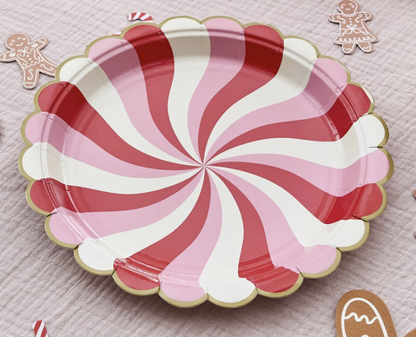 Candy Swirl Paper Plates