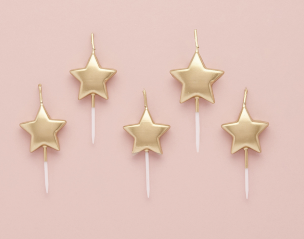 Gold Star Candles