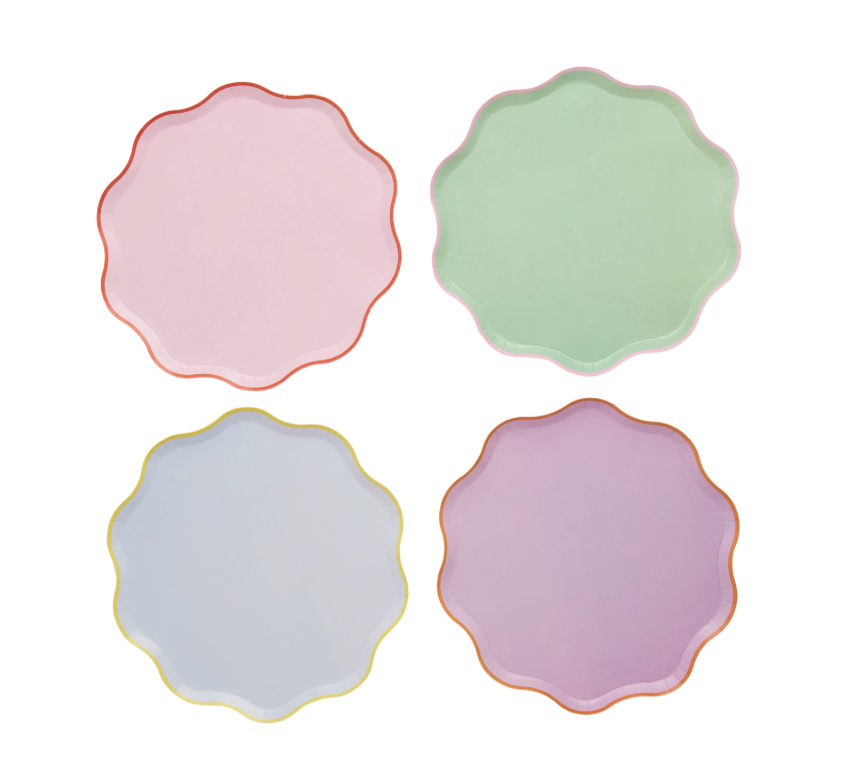 Bright Banquet Paper Plates