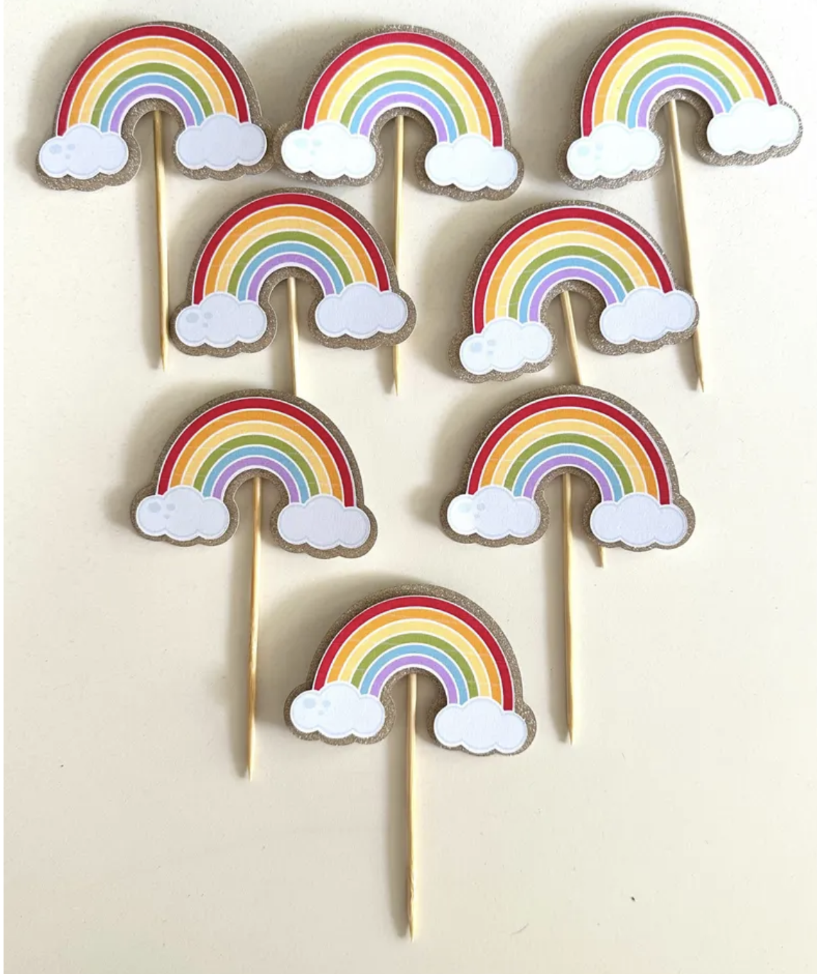 Card Stock Cupcake Toppers