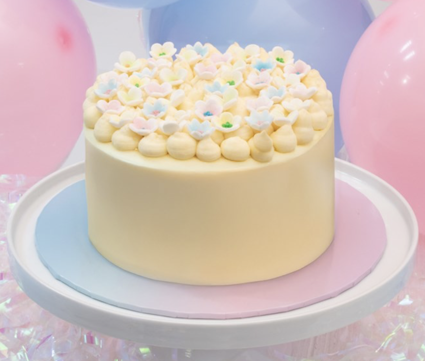 Pastel Maisonette Ombre Cake Board