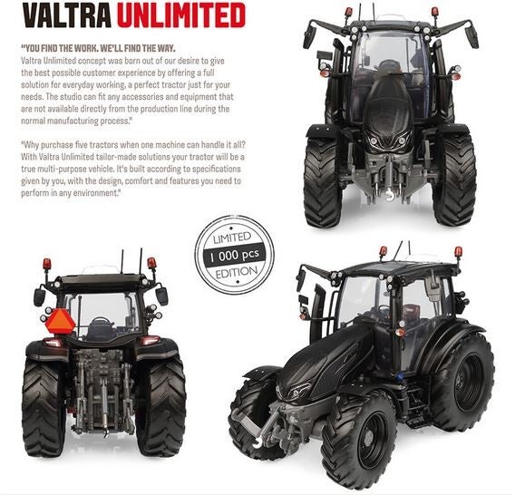 Valtra G135 Matt Black - 1:32
