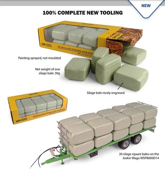 Gewikkelde balen groen - 1:32