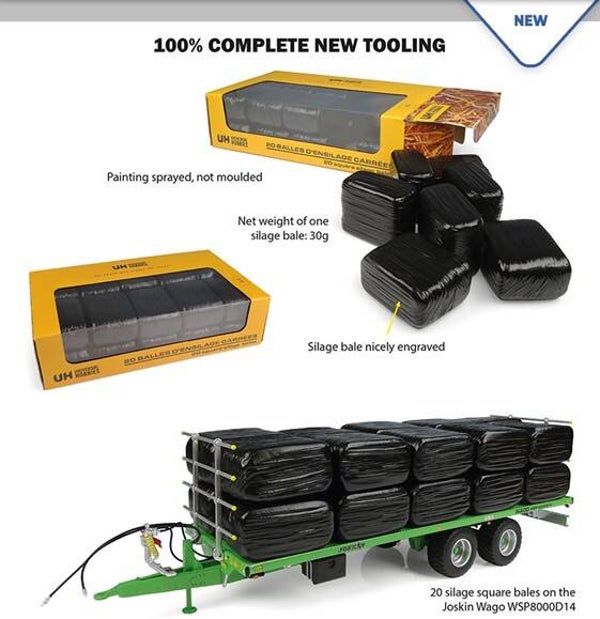 Gewikkelde balen Black - 1:32