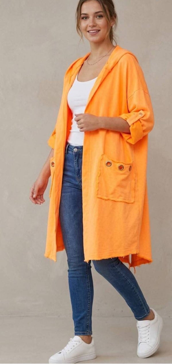 Stylische Long-Jacke 44-50 Onesize