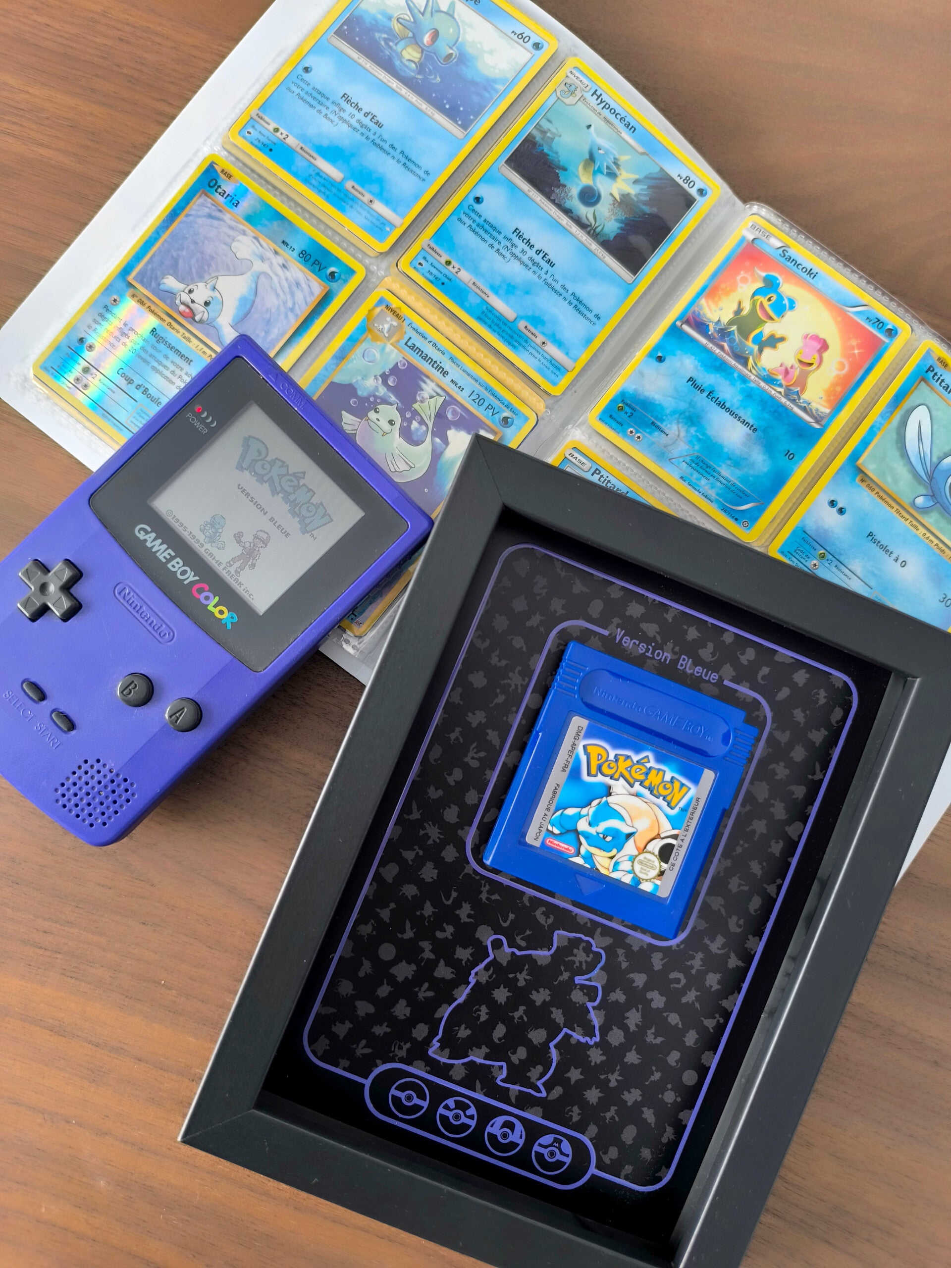 Cadre Pokémon Mini Version Bleue