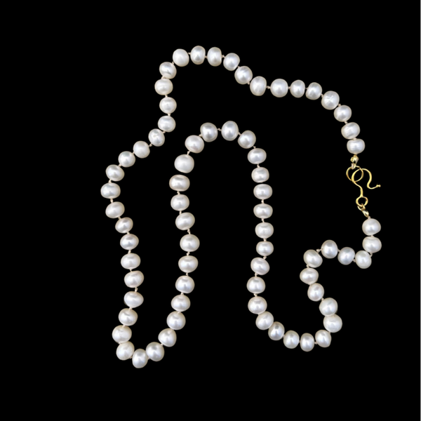 Geknoopte zoetwater parelketting