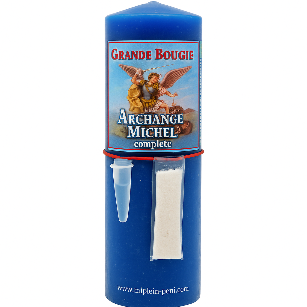Grande Bougie Archange Saint Michel complète