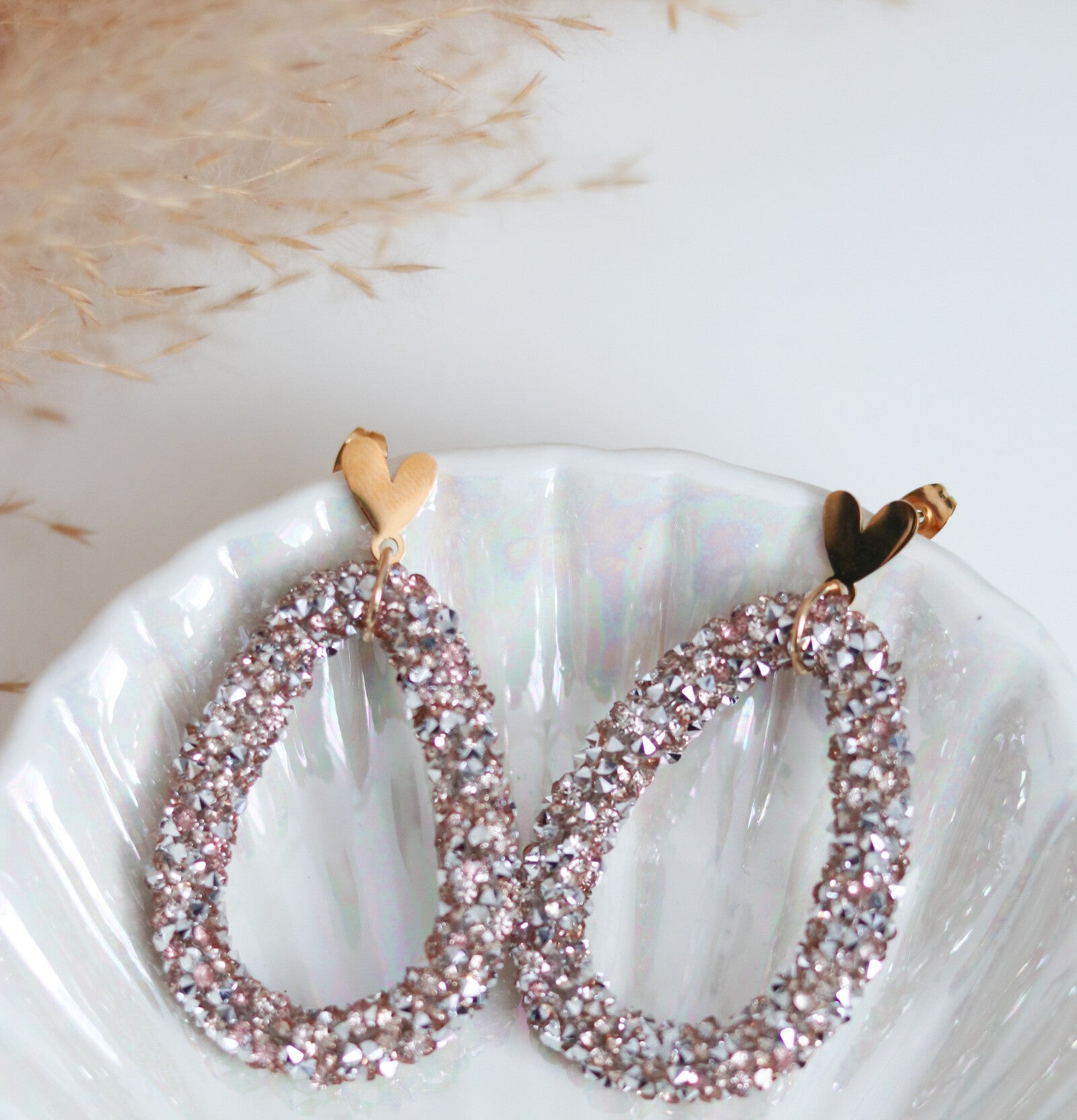 SENNA - glitter oorbellen