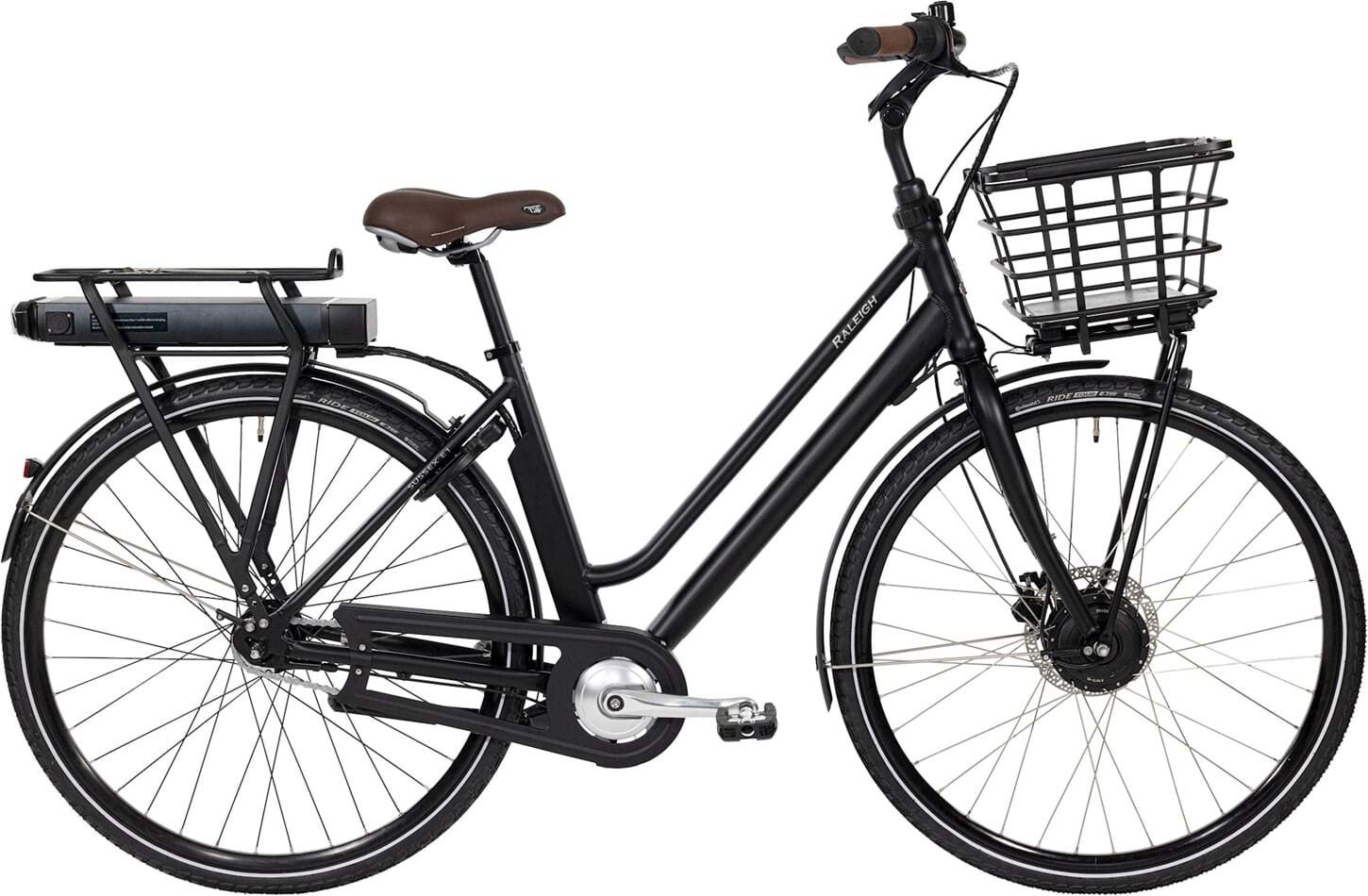 Raleigh Sussex E1 Dam 7vxl 48cm Mattsvart exkl. batteri