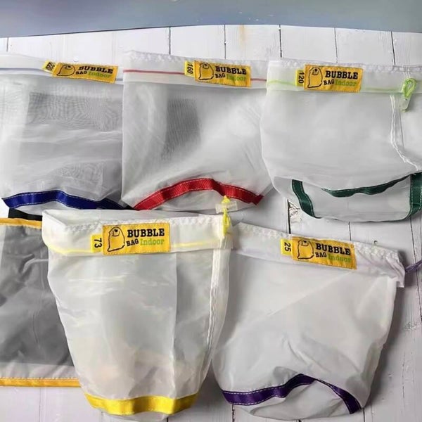 1 Gallonen 5 Beutel Kit All Mesh Bubble Bags Hash Ice Filter Extractionsbeutel Pressbildschirm 25 Mikron