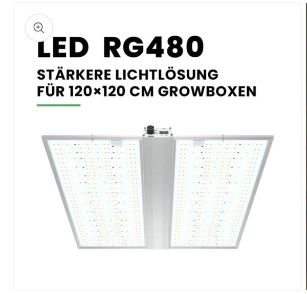 RG480 480W Vollspektrum-LED-Grow-Lampe