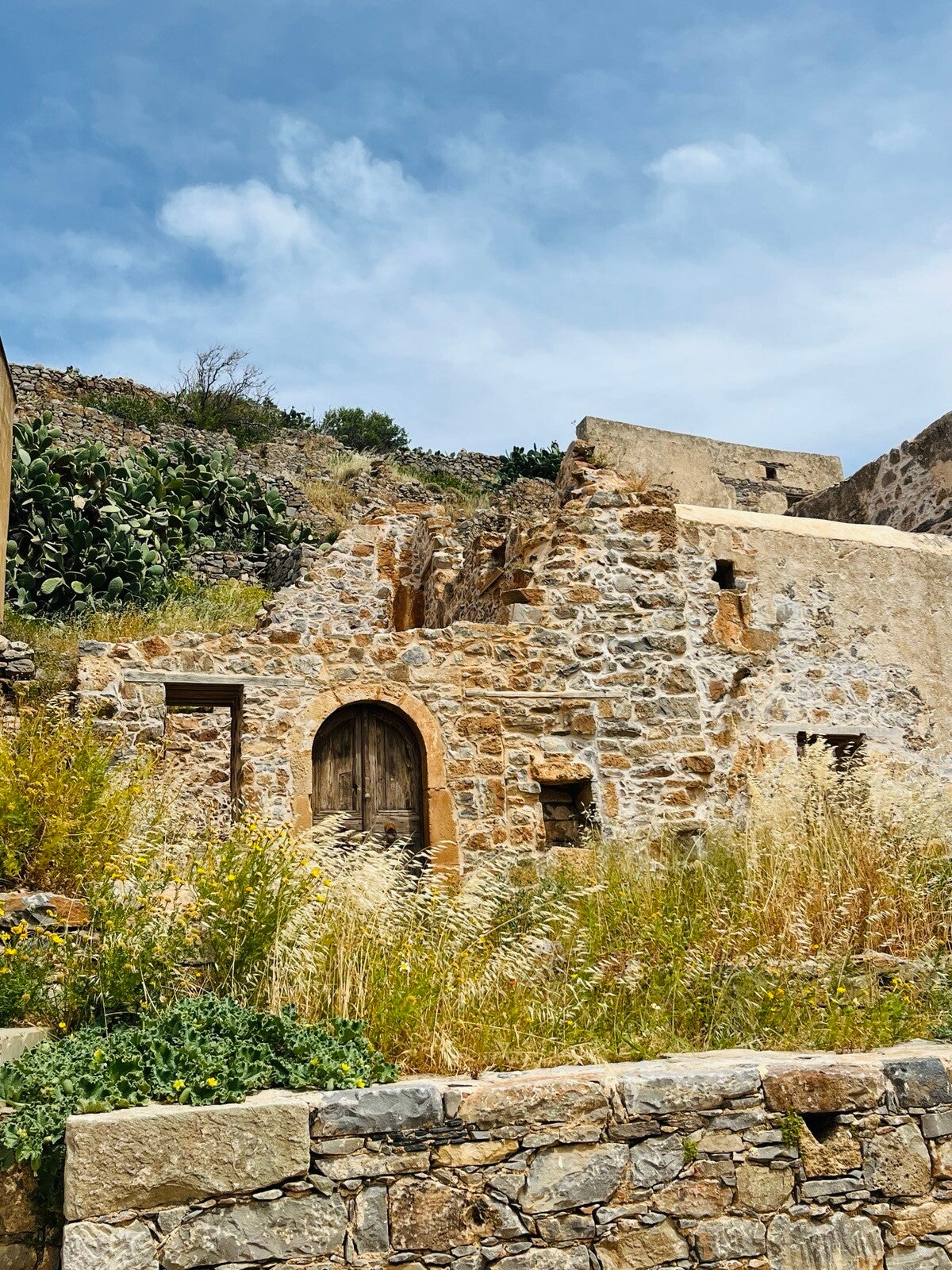 Ruine eines Wohnhauses der osmanischen Siedlung von Spinalonga 