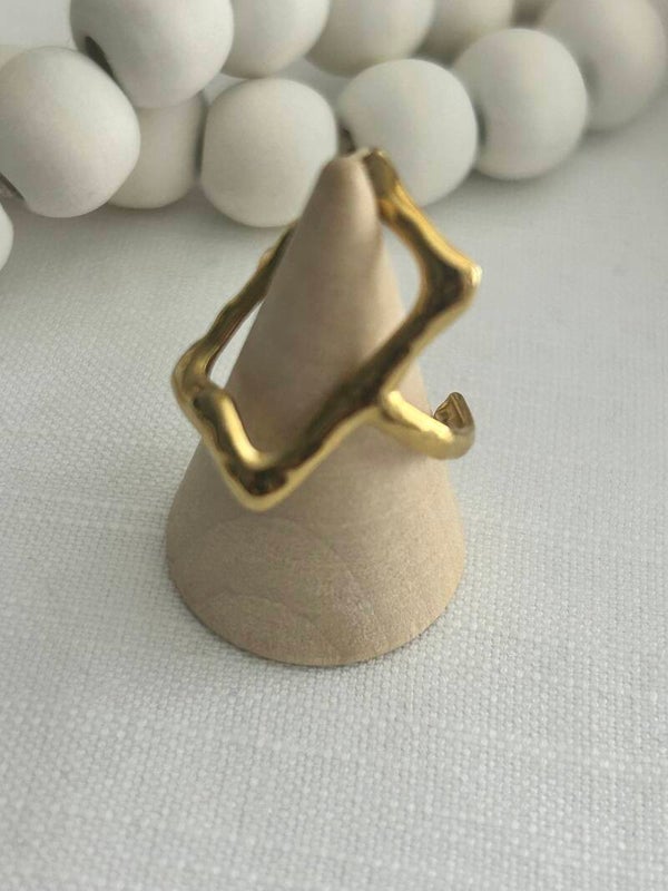 Bague Vague rectangulaire