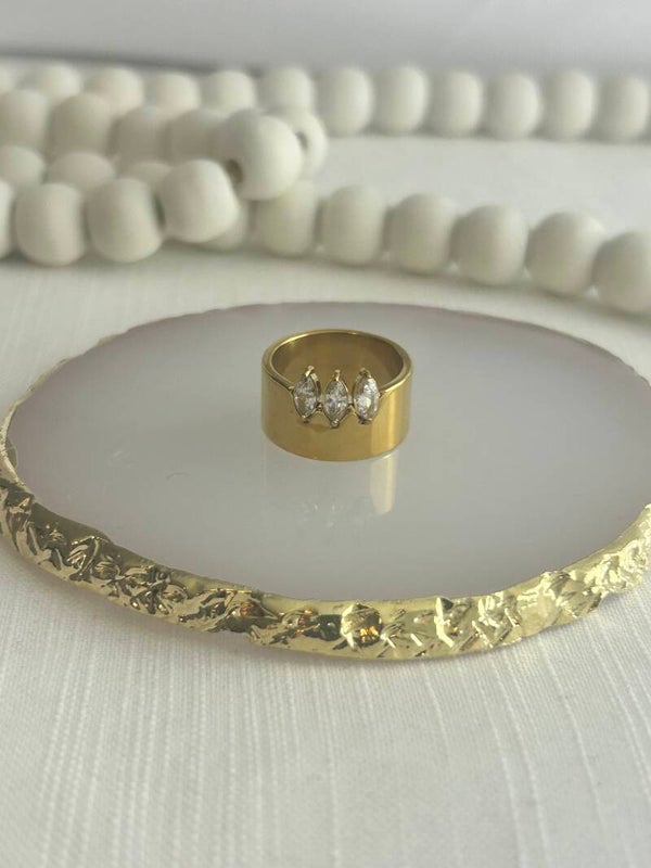 Bague Trio Pétale d’Or