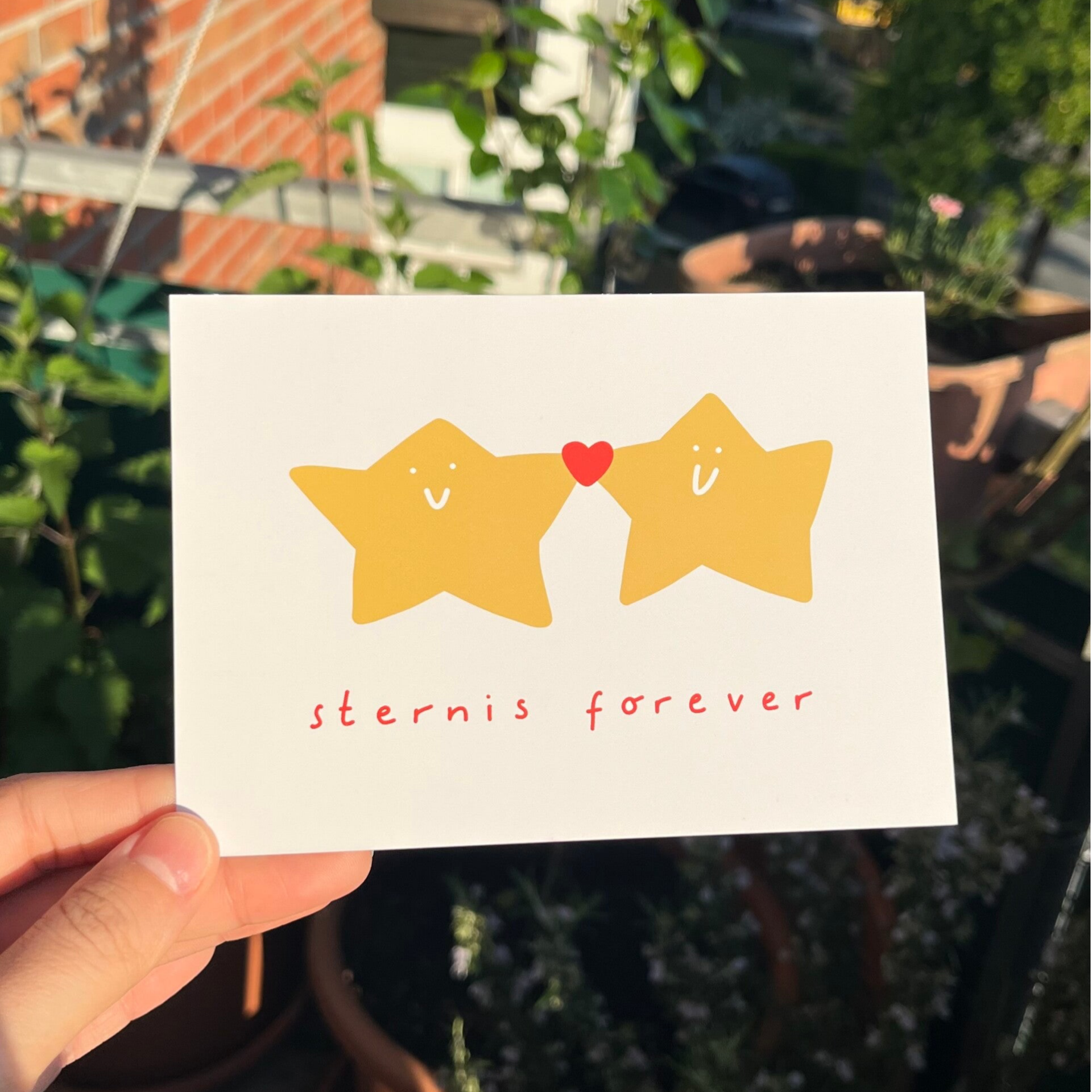 "Sternis forever" Postkarte