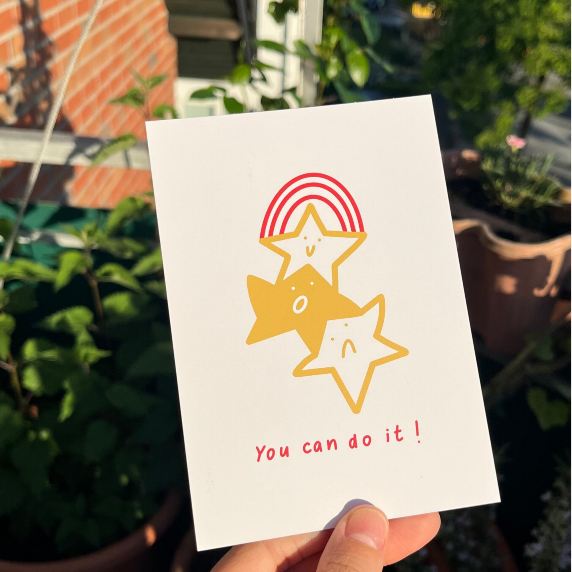 "You can do it“ Postkarte