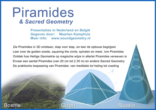 Presentatie: Piramides & Sacred Geometry (23 Okt 19:30, Breda)