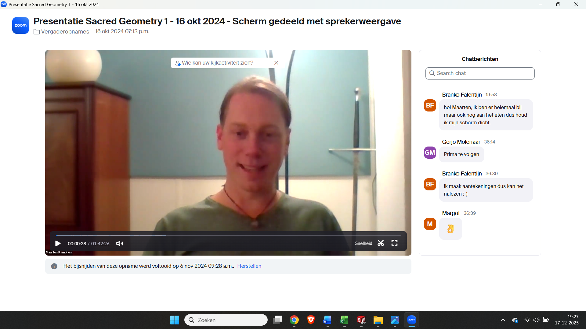 Online private session (Nederlands/English)