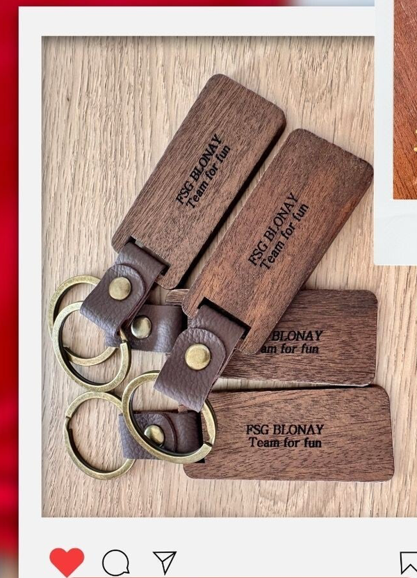 PORTE CLE BOIS
