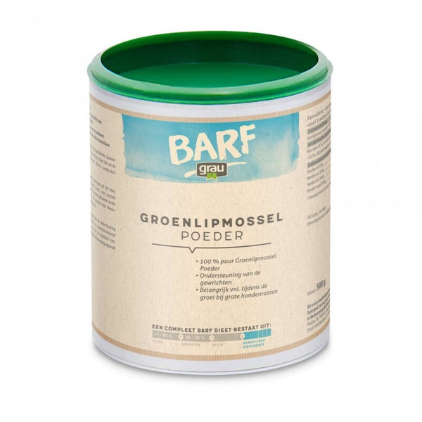 BARF Groenlipmossel poeder 500 gram