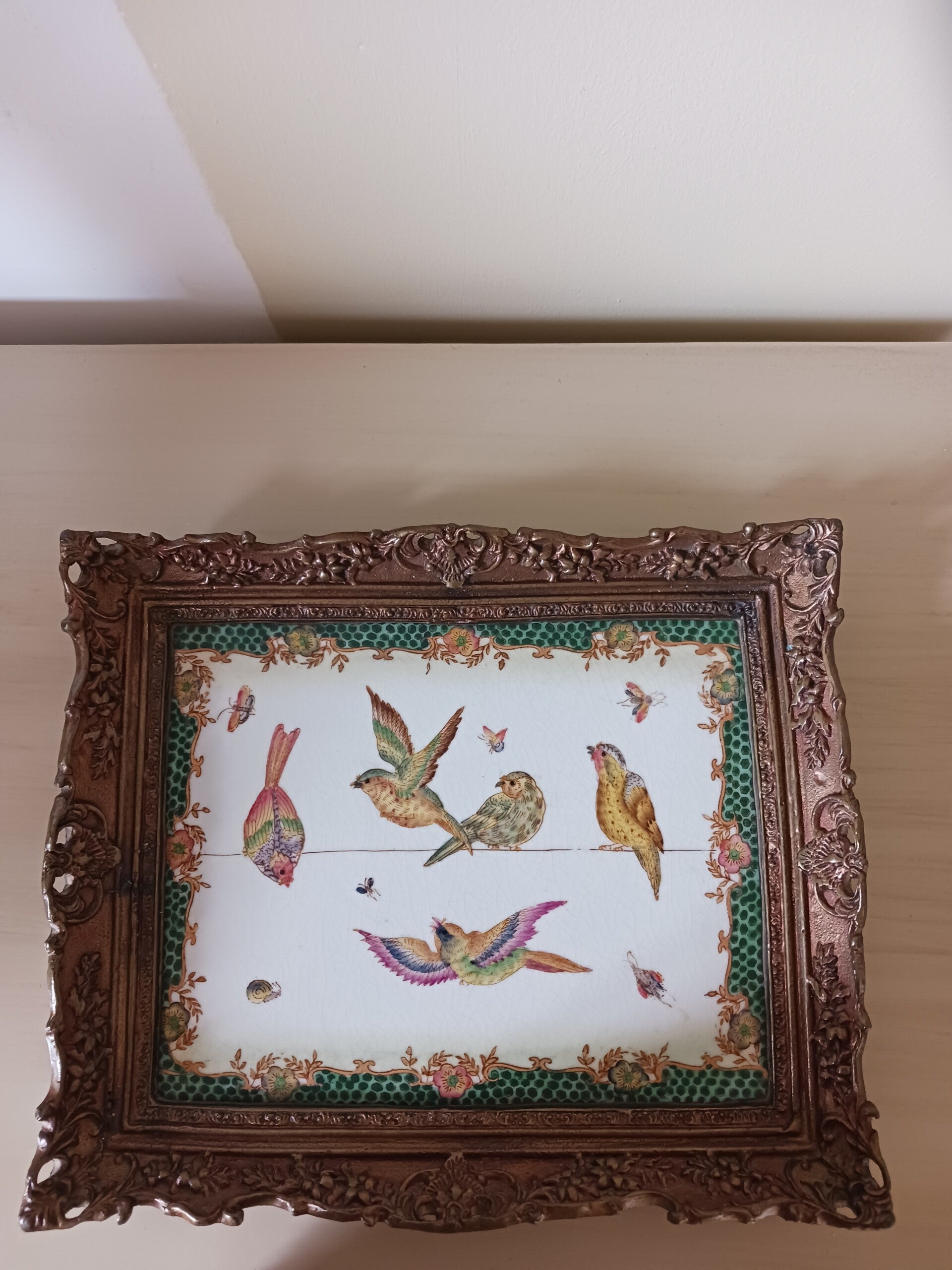 Tableau en faïence .