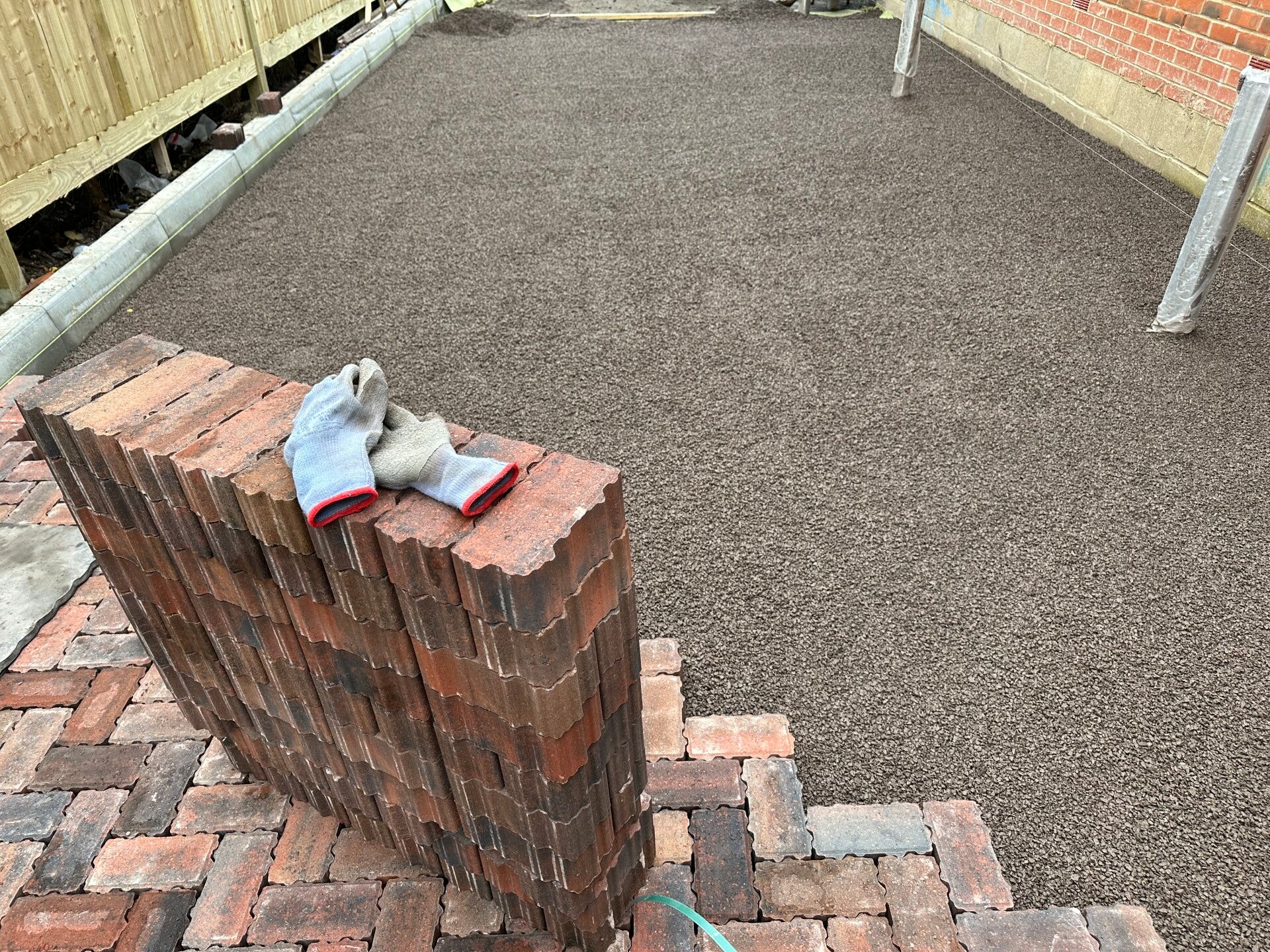 Block paving installation per square metre