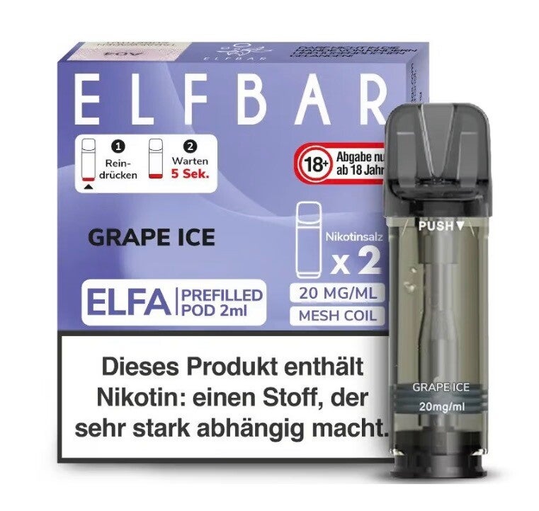 Elfbar Elfa Pod - Grape Ice