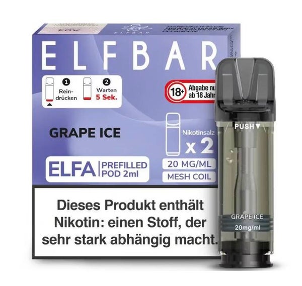 Elfbar Elfa Pod - Grape Ice