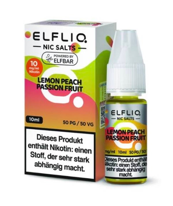 ELFLIQ - Lemon Peach Passion Fruit 10ml/10mg Nikotin